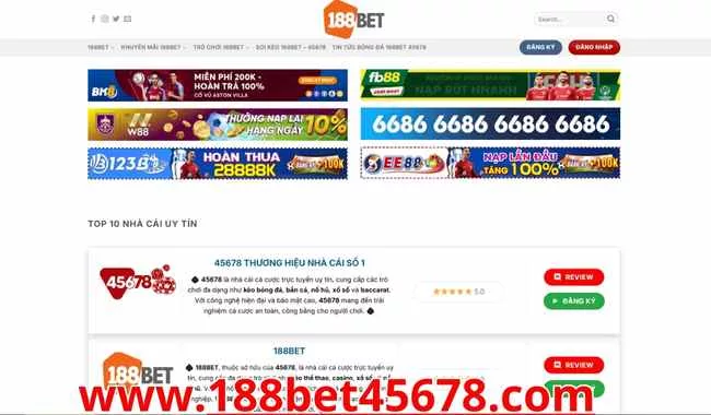 Top Các Website Cá Cược Hot Nhất Thuộc 45678